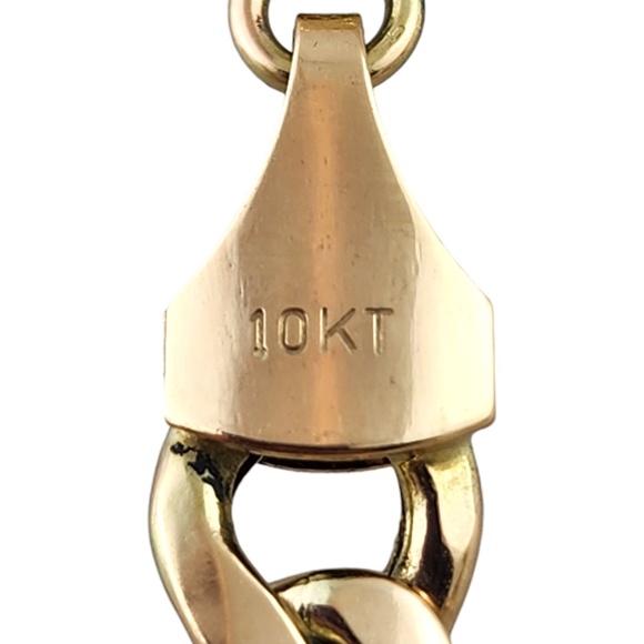 10 Karat Yellow Gold Figaro Chain Link Bracelet #18895 - Picture 7 of 9